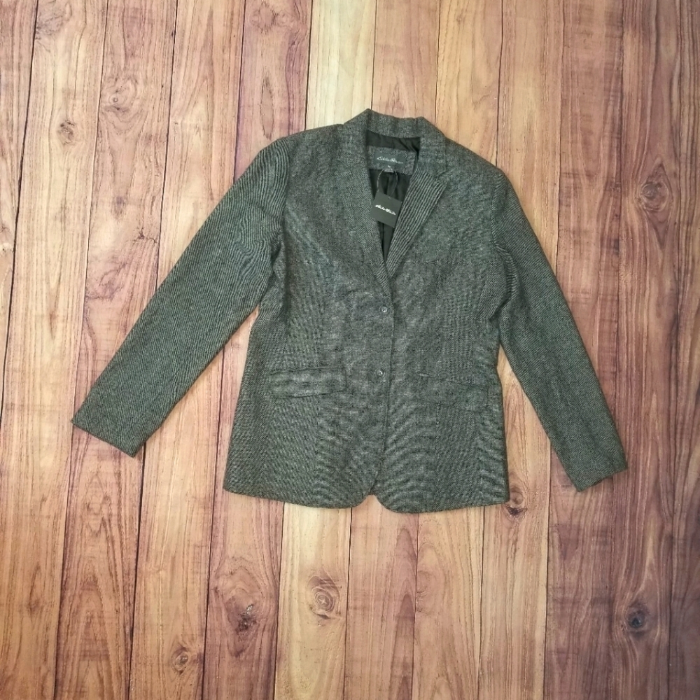 NWT Eddie Bauer Wool Blend Blazer Size T14